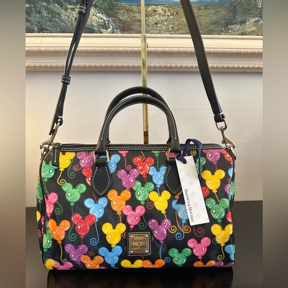 Dooney & Bourke Disney Mickey Balloons Barrel Bag Rare NWT - Picture 5 of 7